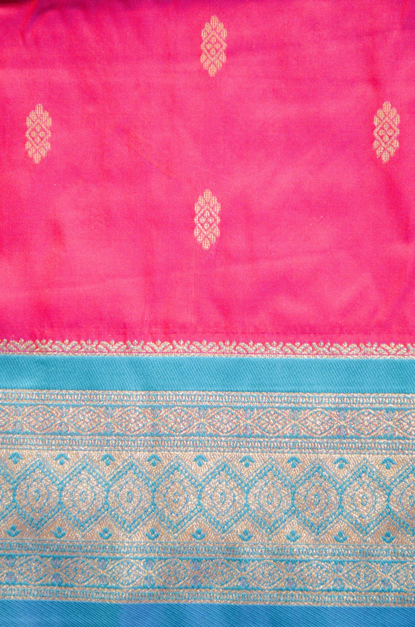 Magenta Zari Work Banarasi Silk Saree