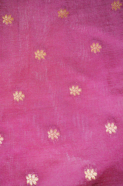 Off White Banarasi Silk Saree with Meenakari