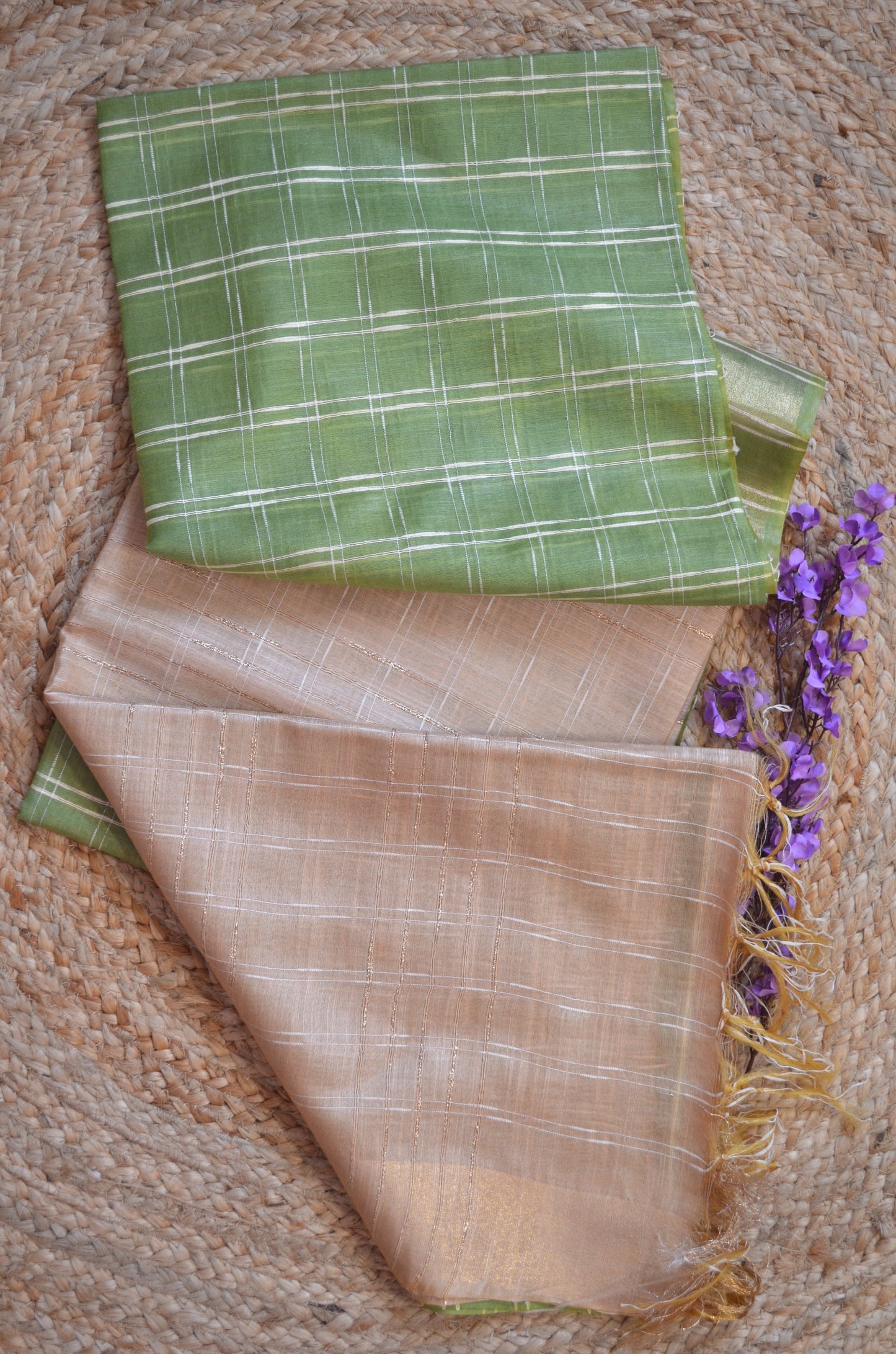 Pista Green Contemporary Vegan Silk Saree