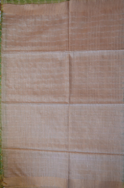 Pista Green Contemporary Vegan Silk Saree