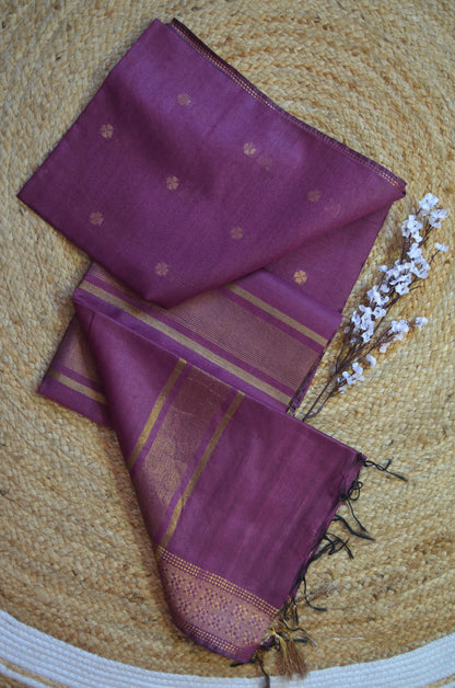 Rouge Contemporary Zari Vegan Silk Saree