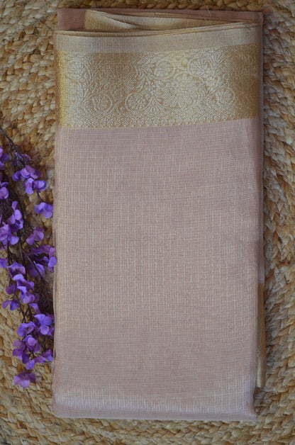 Pink Zari Kota Saree
