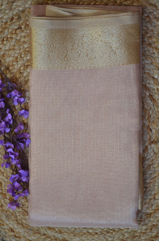 Pink Zari Kota Saree