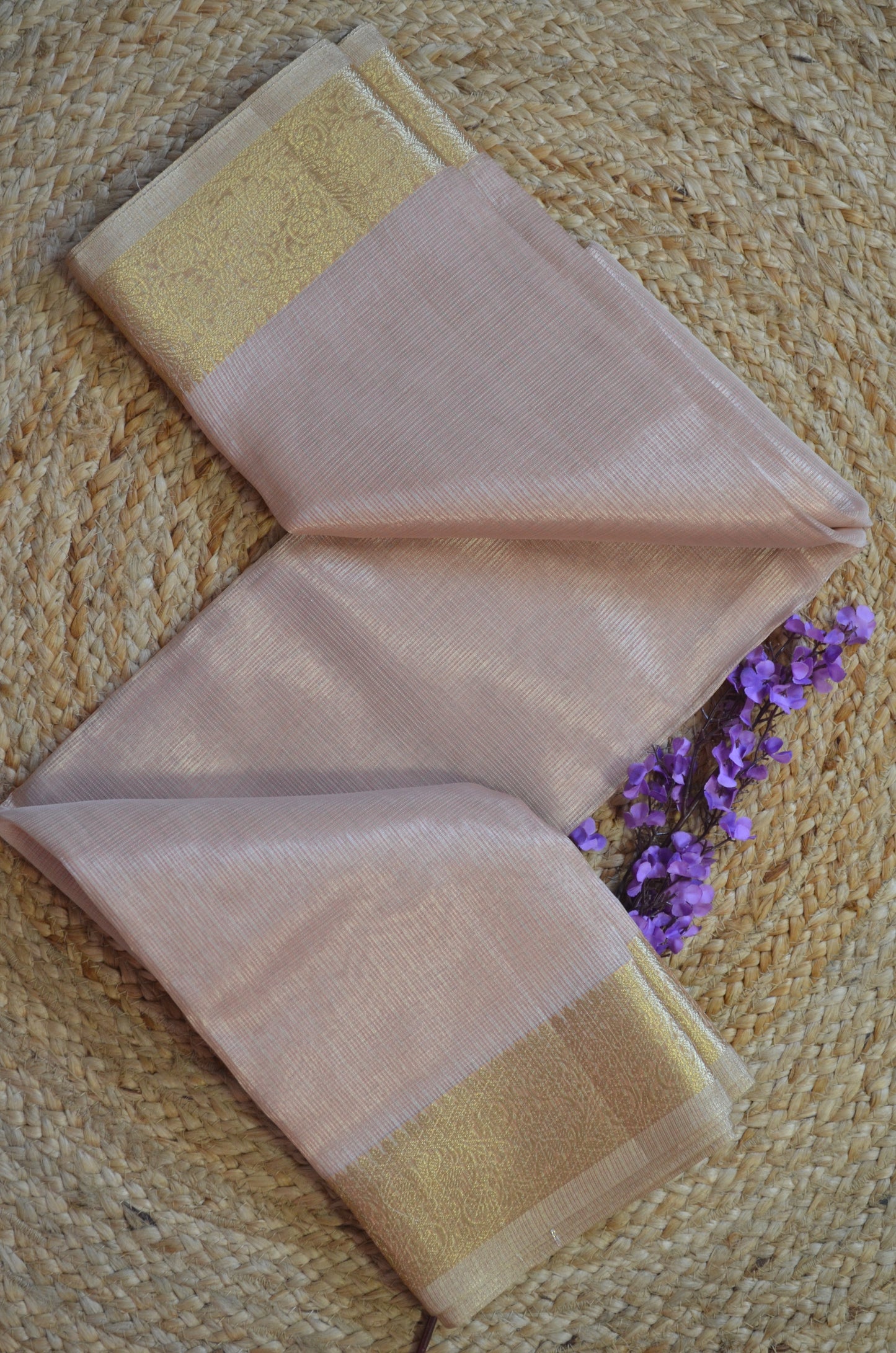 Pink Zari Kota Saree