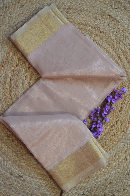 Pink Zari Kota Saree