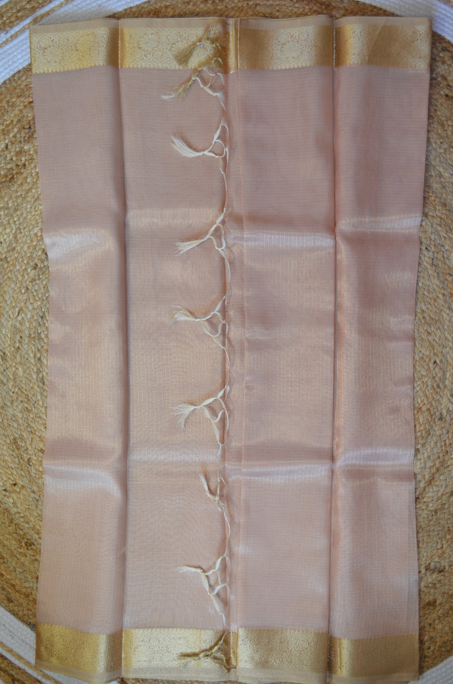 Pink Zari Kota Saree