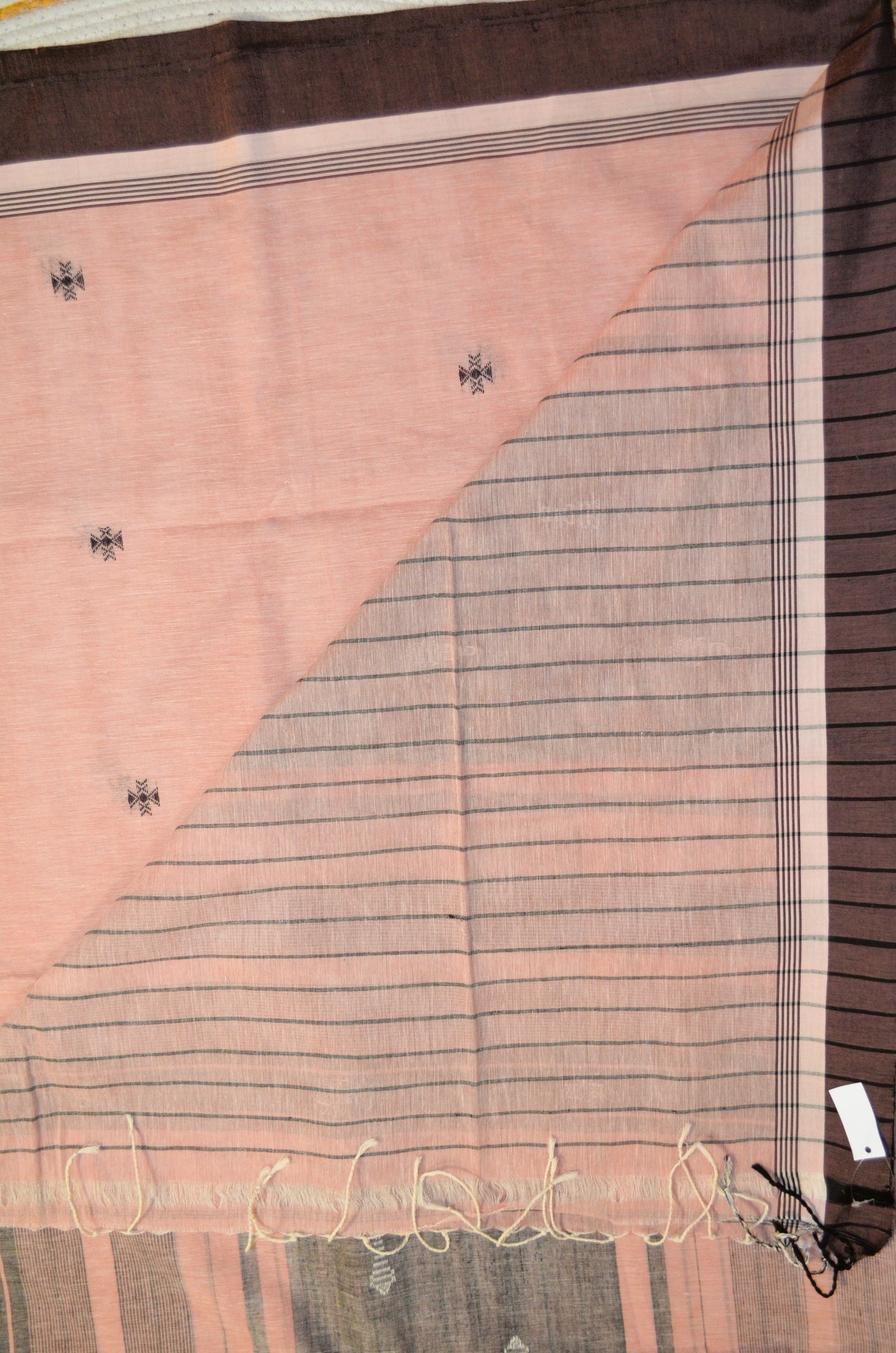 Mauve Buttery Mul Cotton Bengal Khadi Handloom Saree