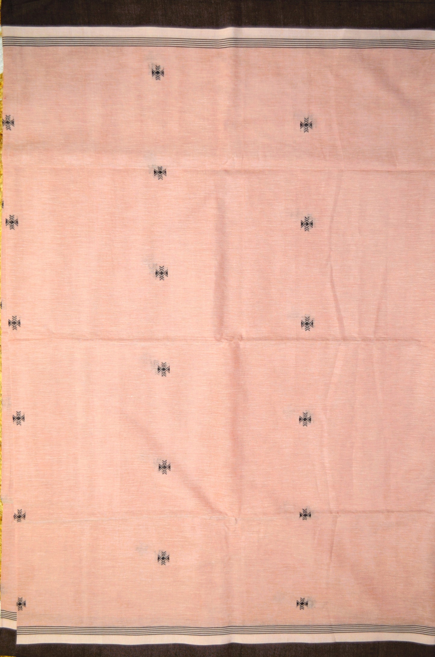 Mauve Buttery Mul Cotton Bengal Khadi Handloom Saree