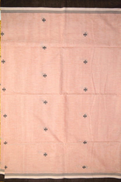 Mauve Buttery Mul Cotton Bengal Khadi Handloom Saree