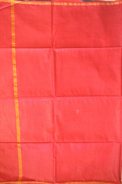Magenta Shibori Vegan Silk Handloom Saree