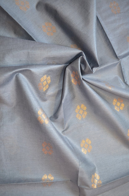 Bollywood Beauties - Steel Grey, Soft Vegan Silk Saree