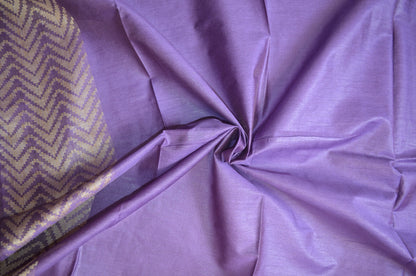 Purple Contemporary Vegan Silk Handloom Saree