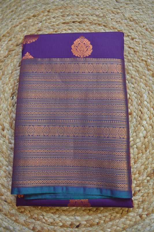 Purple Kanjivaram Silk Saree