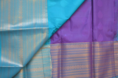 Purple Kanjivaram Silk Saree