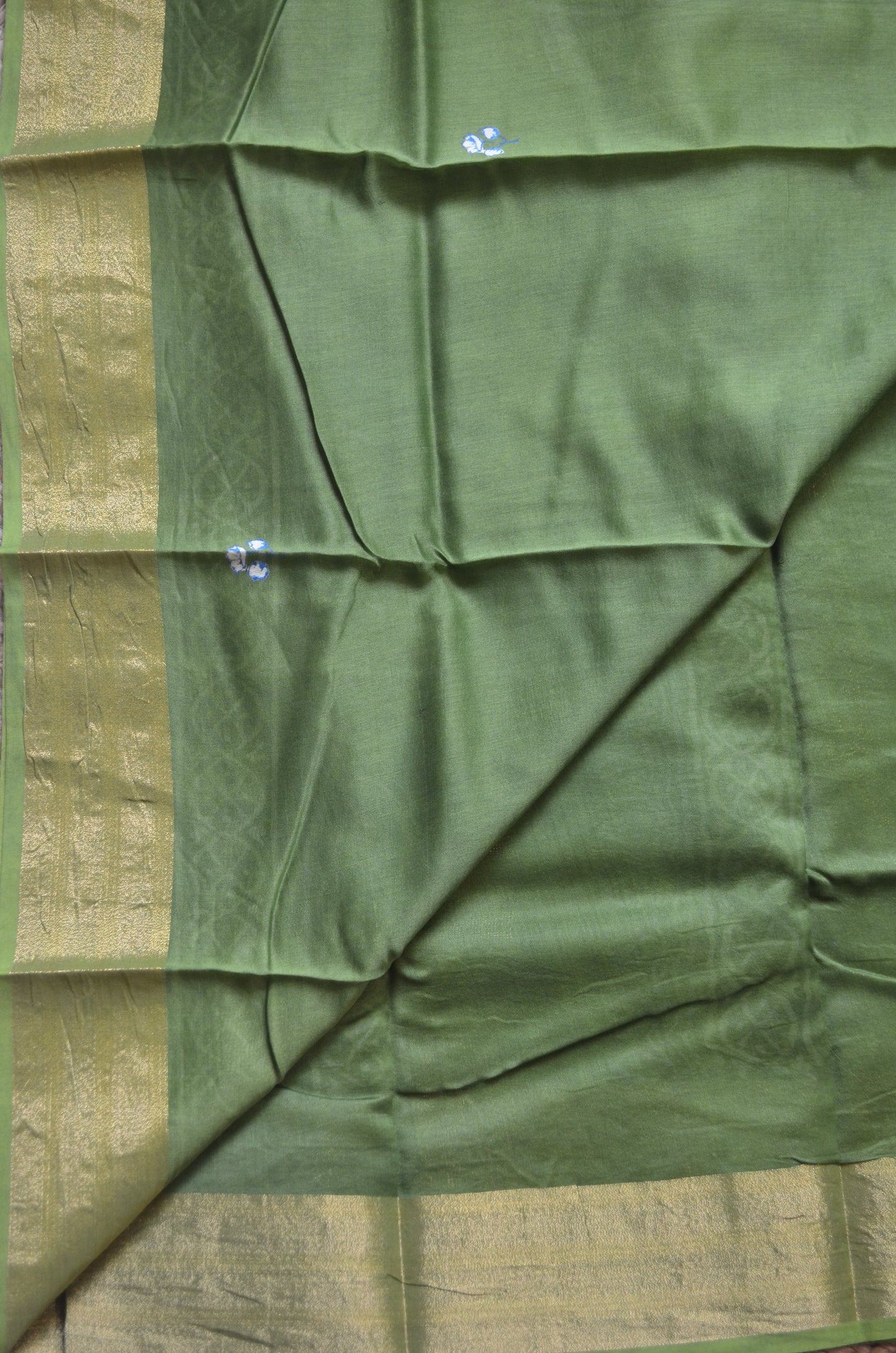 Mehndi Bapta Cotton Silk Handloom Saree