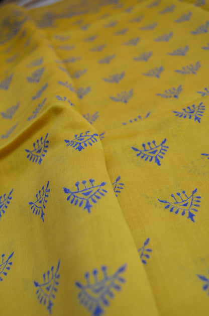 Yellow Bapta Cotton Silk Handloom Saree