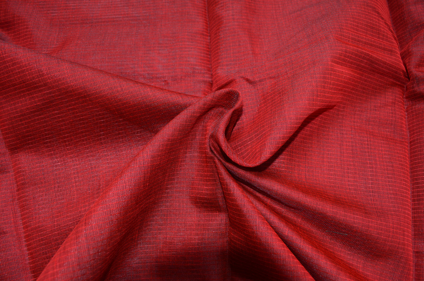 Red Mangalagiri Cotton Silk Handloom Saree