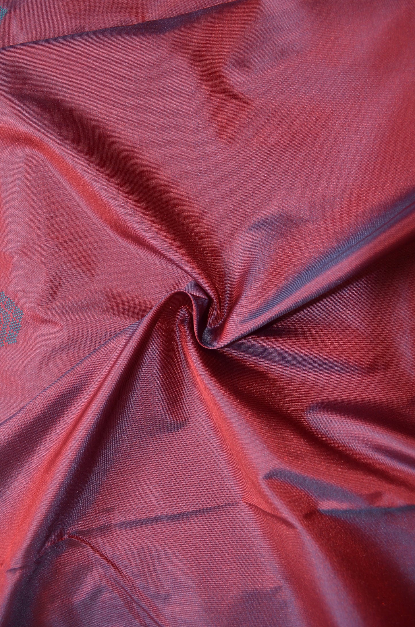 Maroon Kantha Work Katan Silk Saree