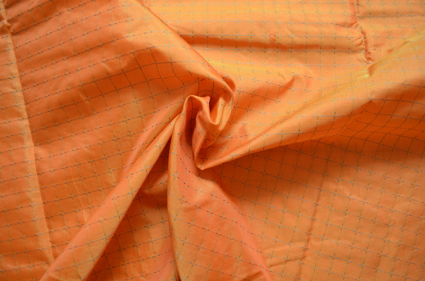 Orange Mysore Crepe Silk Saree