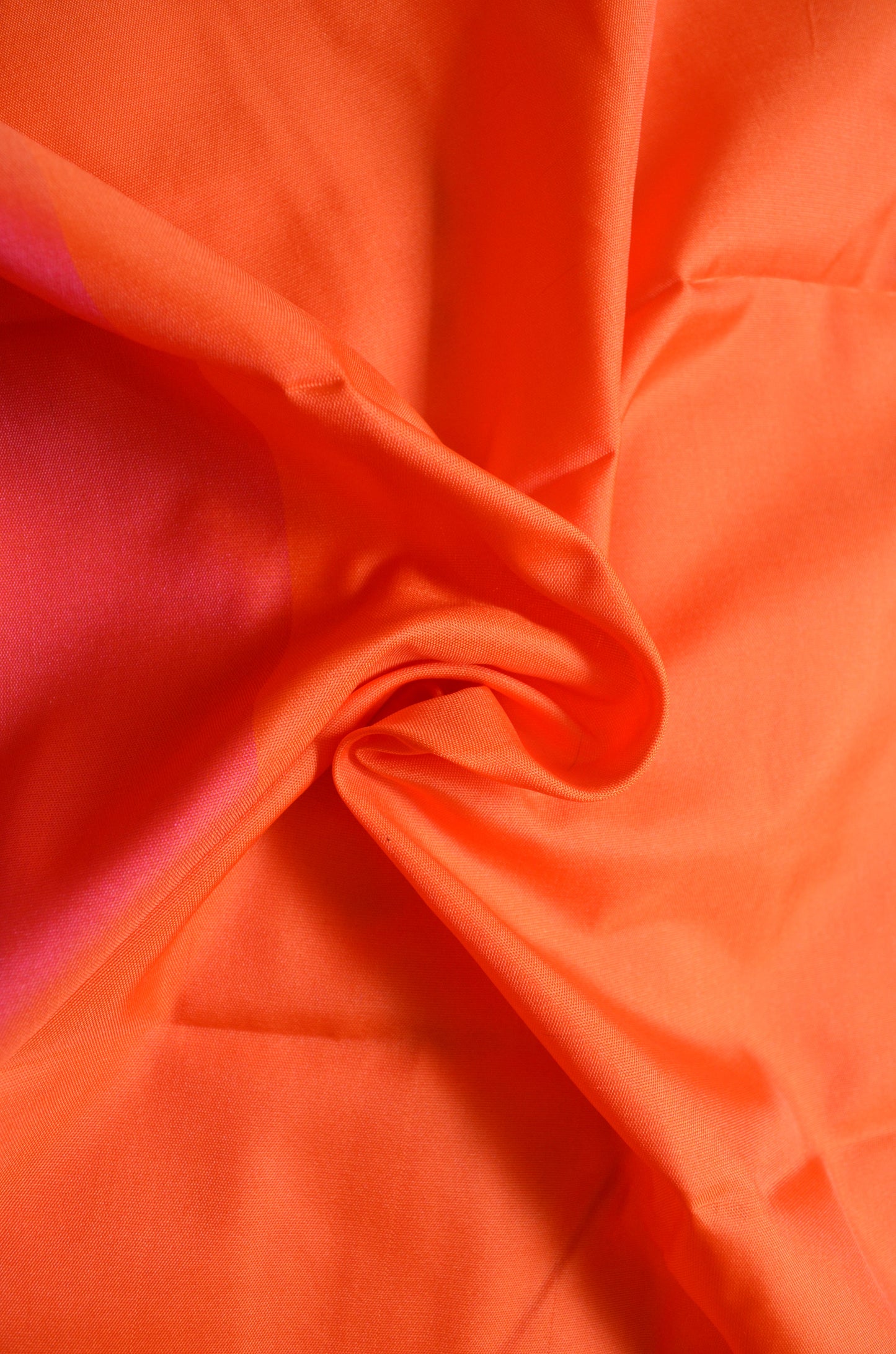 Red Orange Magenta Katan Silk Saree