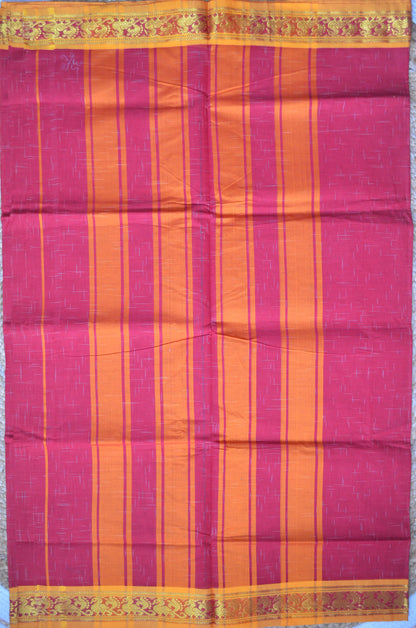 Red Madurai Cotton Handloom Saree