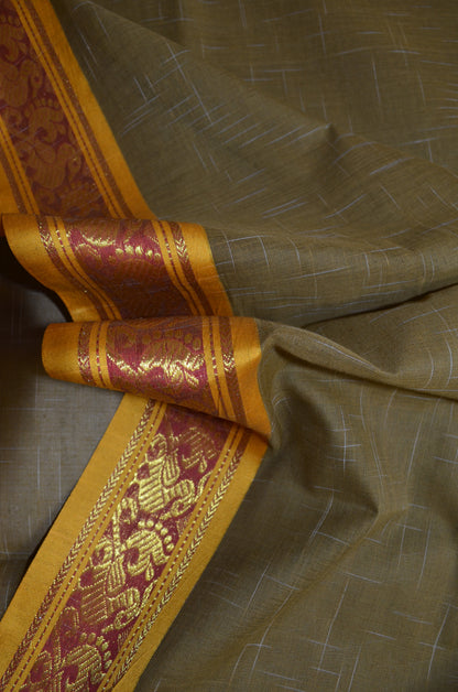 Olive Madurai Cotton Handloom Saree