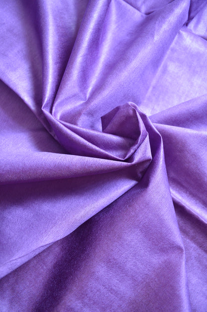 Purple Contemporary Thread Work Vegan Silk Handloom Saree