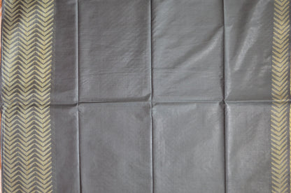 Black Contemporary Thread Work Vegan Silk Handloom Saree