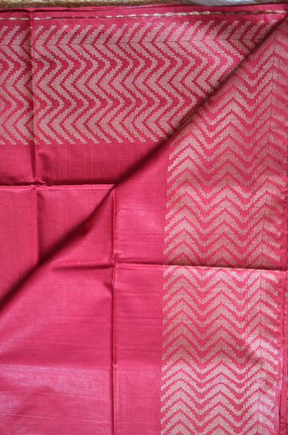 Rouge Contemporary Thread Work Vegan Silk Handloom Saree